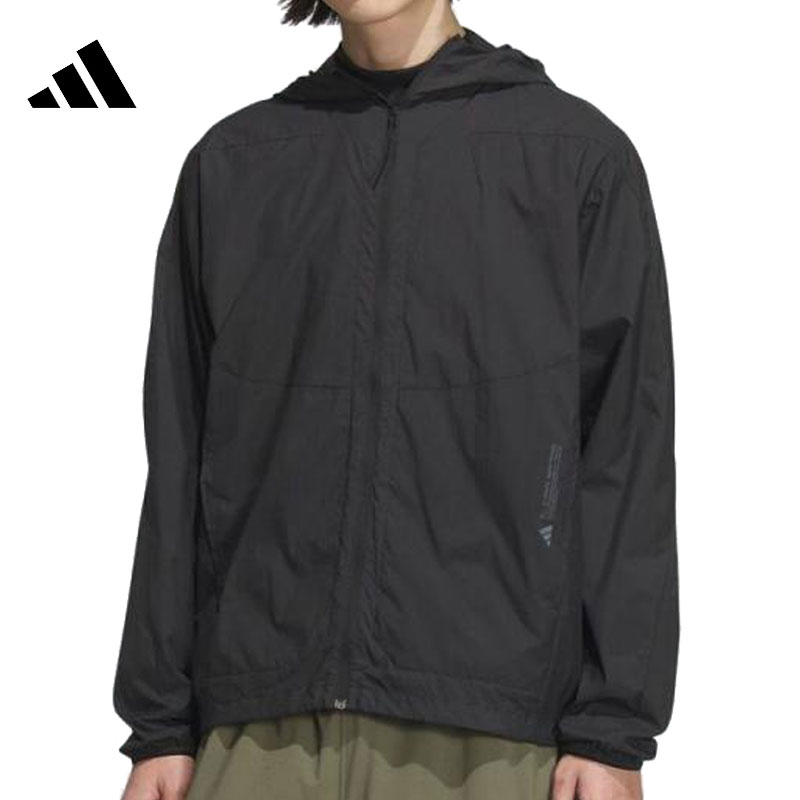 adidas阿迪男子TH LW WV JKT运动梭织连帽外套JZ8401