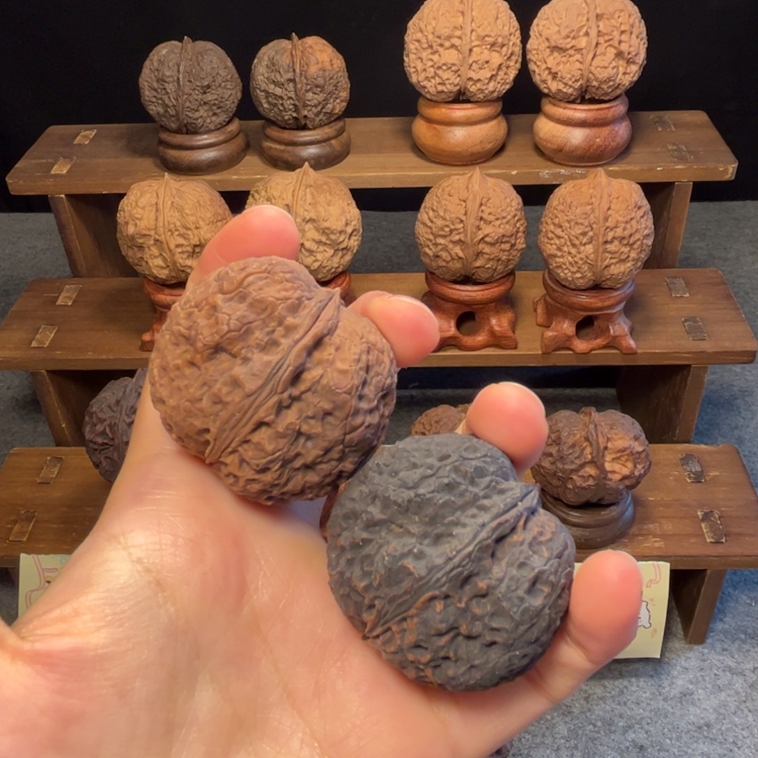 文玩核桃吊坠z四方蟾42mm