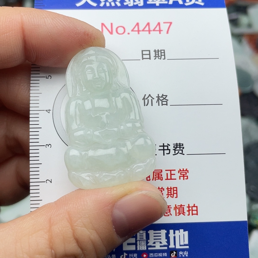 翡翠未镶嵌挂件4447