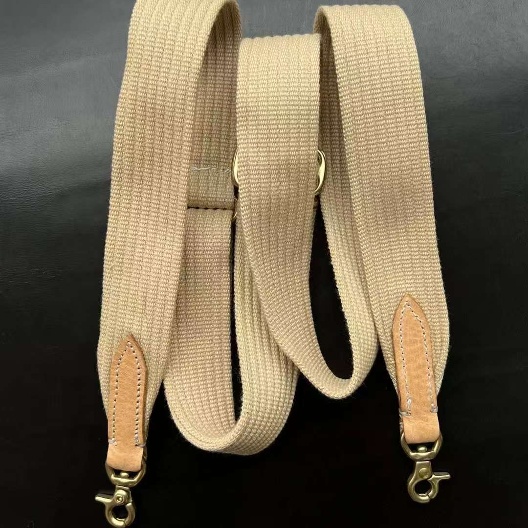 手工制作包包肩带 帆布拼高密度针织带 斜挎单肩百搭肩带