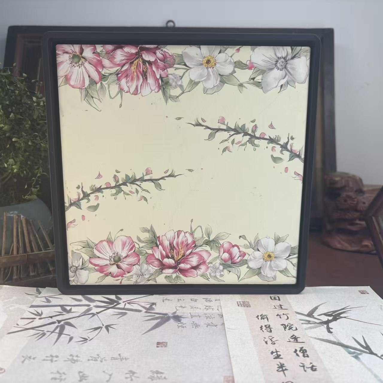白莲牡丹-四方干泡盘-6324-直播专享