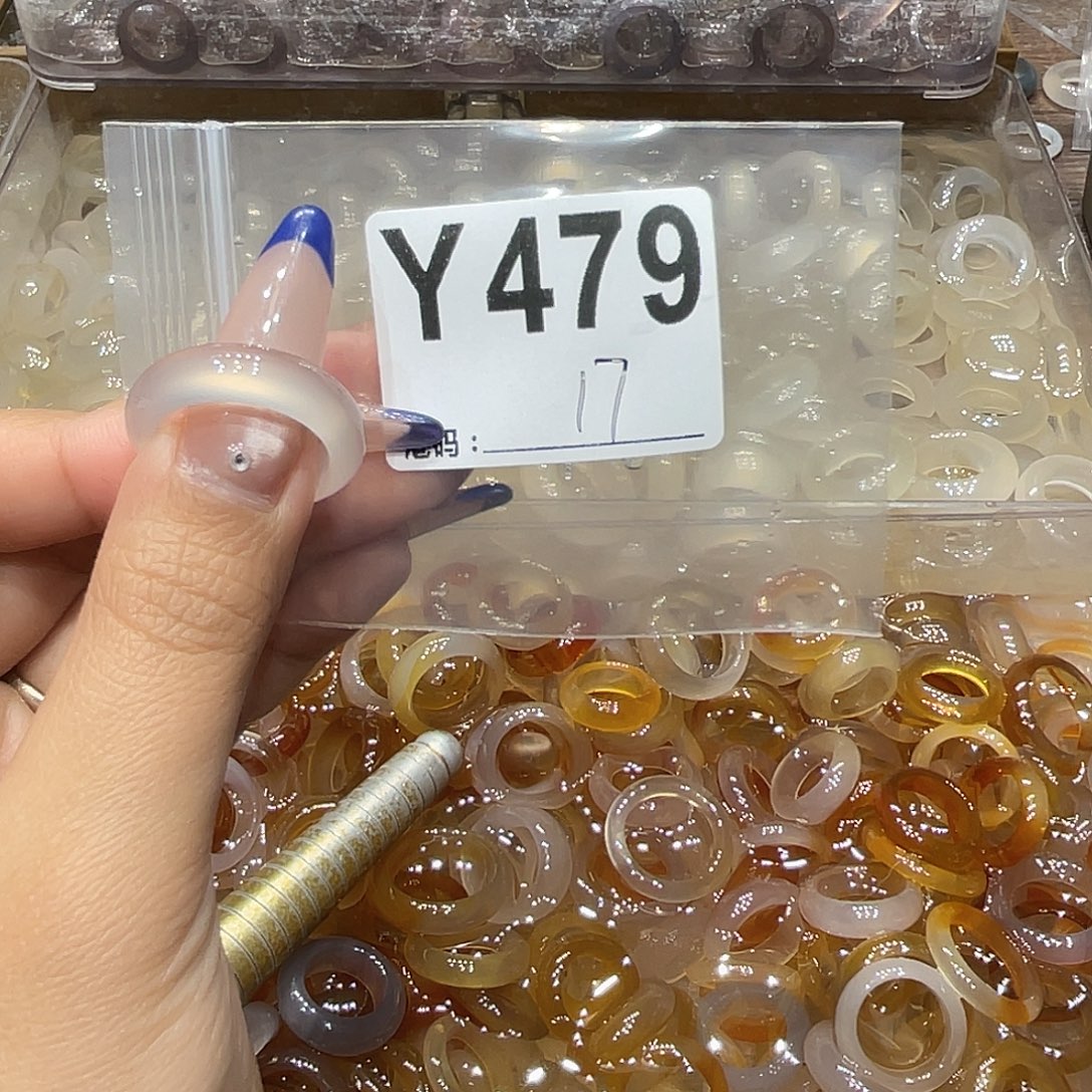 玛瑙/玉髓未镶嵌戒指479