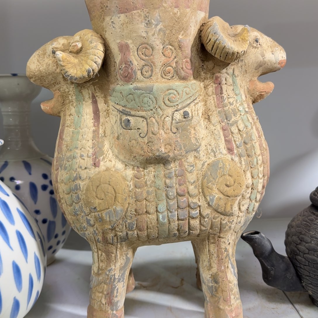 花***仔陶瓷摆件摆件摆件