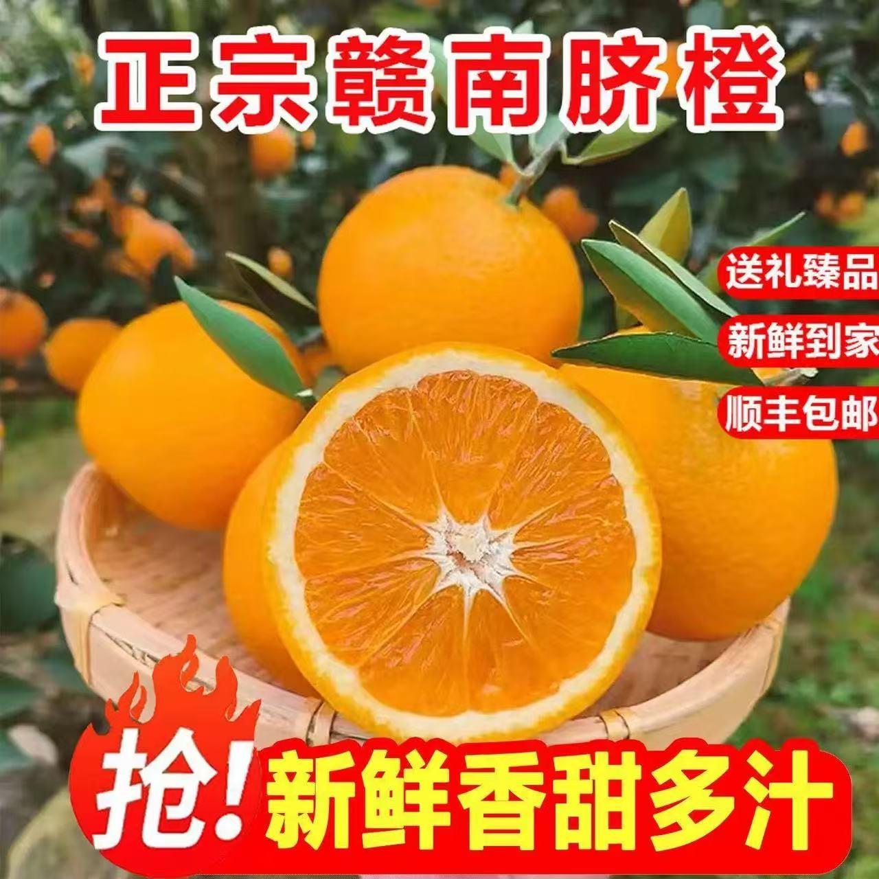 正宗赣南脐橙10斤江西赣南脐橙精品果新鲜水果现采现发应季橙子