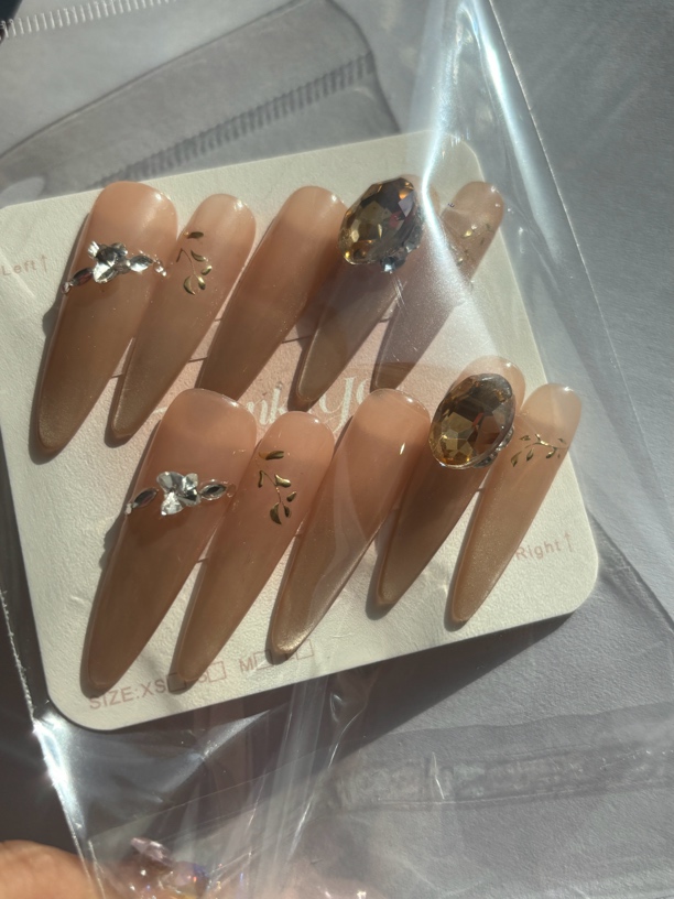 纯手工穿戴甲 没有甲片 补邮费专属链接 