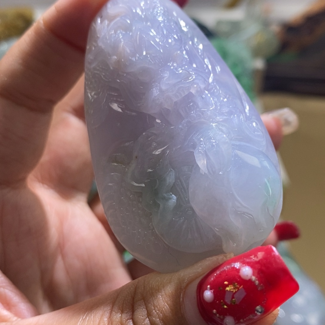 【闪购商品】翡翠颈饰未镶嵌龙牌