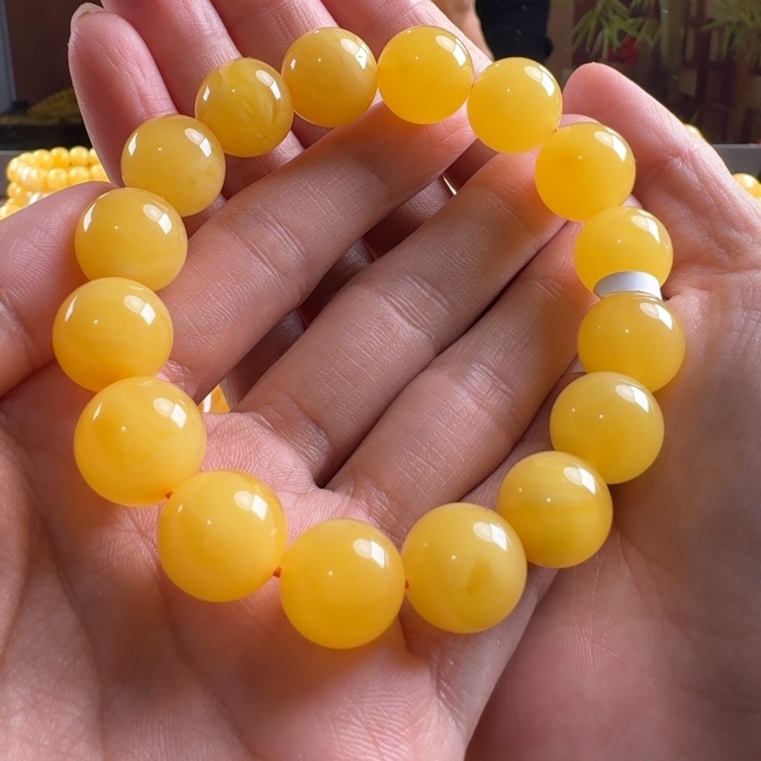 蜜蜡毛衣链未镶嵌