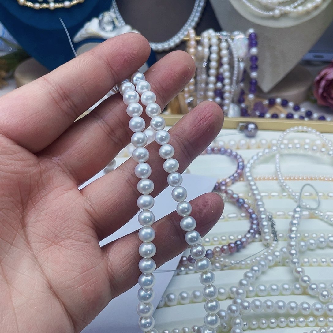 淡水珍珠颈饰银S925镶嵌猫**?