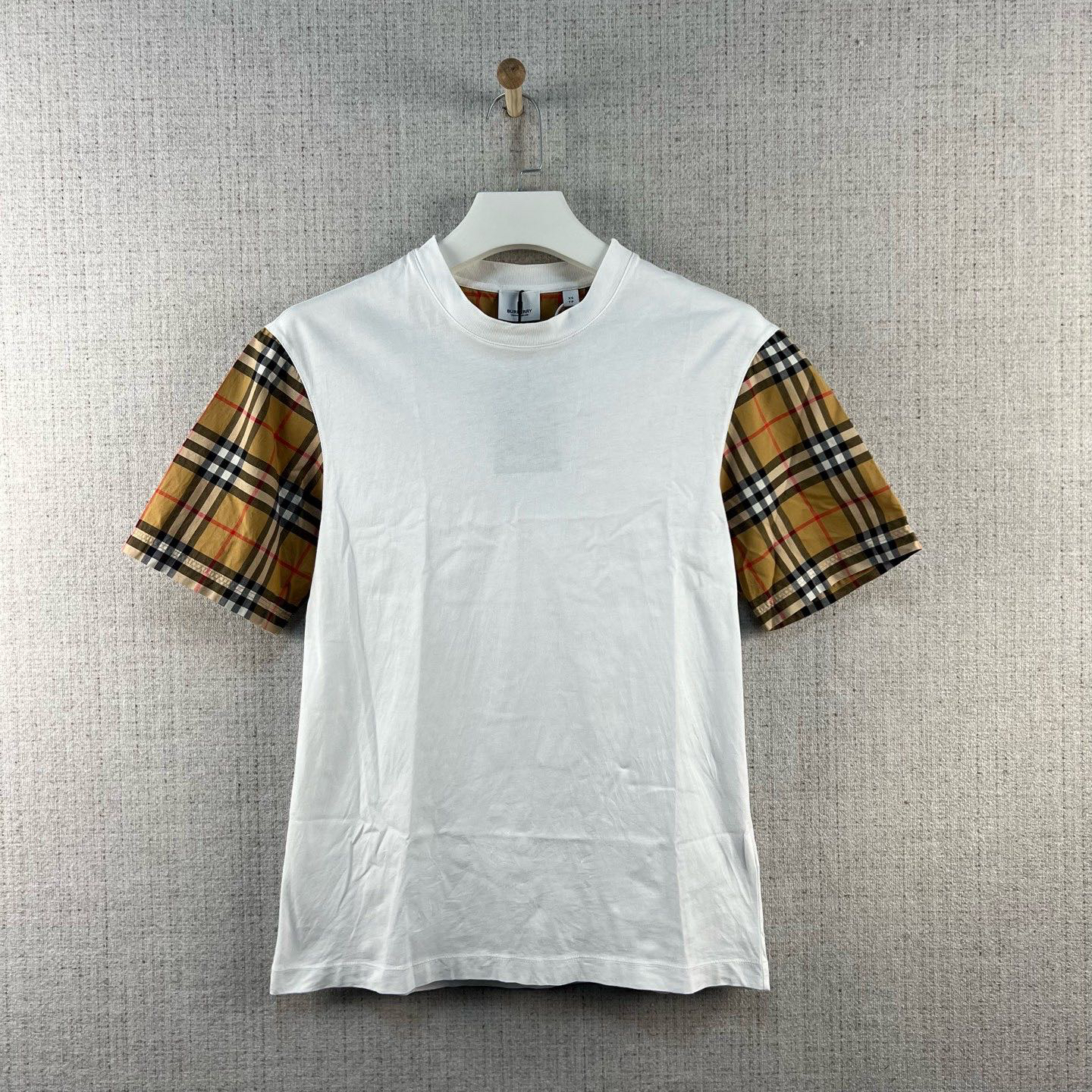 99新 BURBERRY/博柏利 Vintage 经典格纹短袖/尺码XS/编号8964