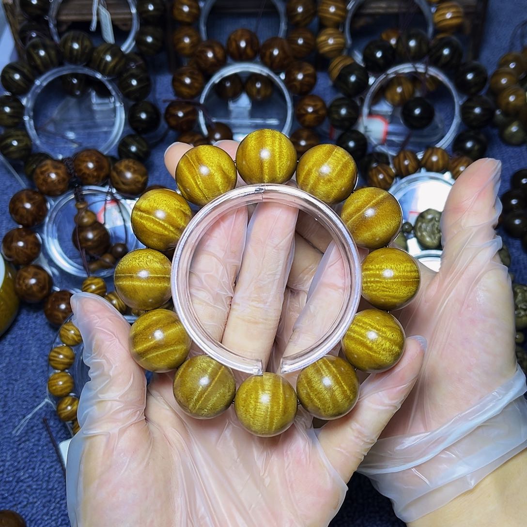 手串/手链楠木（金丝楠）2.0枯木黄金底水波药香味