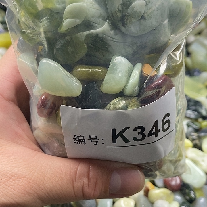 岫玉鱼缸石未镶嵌