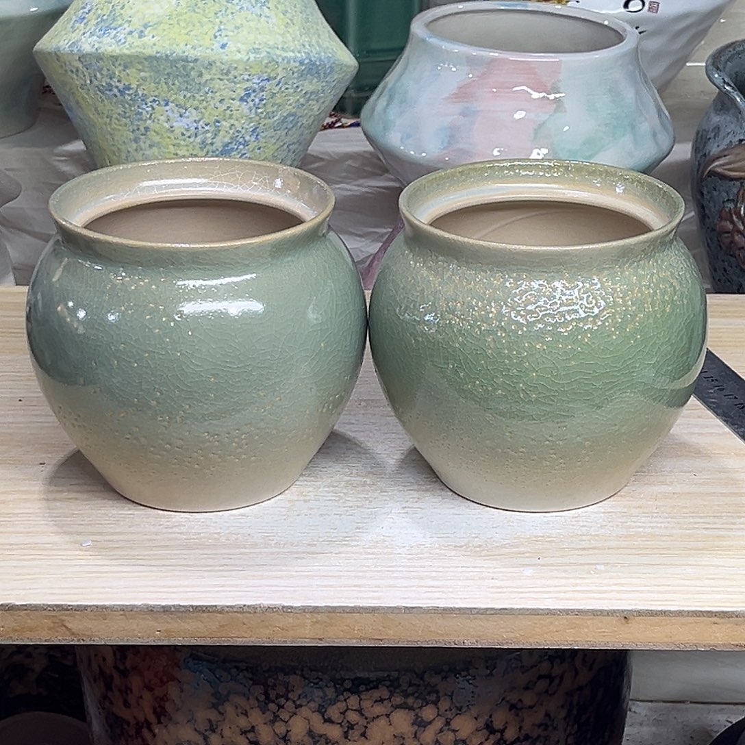 陶瓷绿植多肉微瑕花盆外口径：11*12打孔