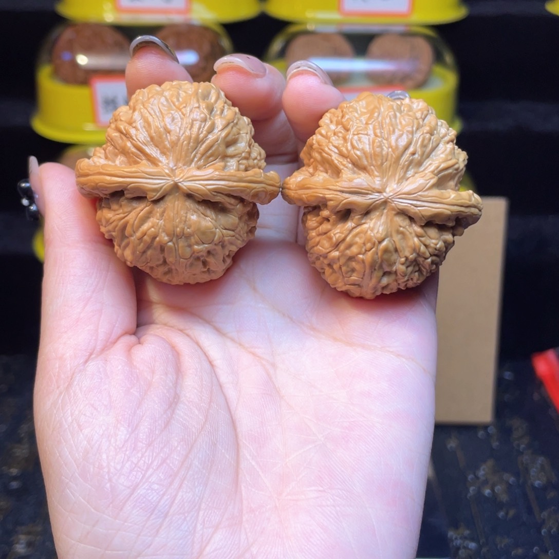 文玩核桃把件白狮子41