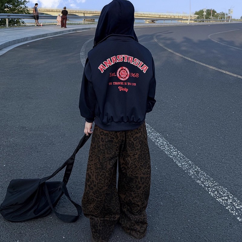 女童外套秋冬款2025新款儿童洋气时髦短款上衣中大童装女孩棒球服