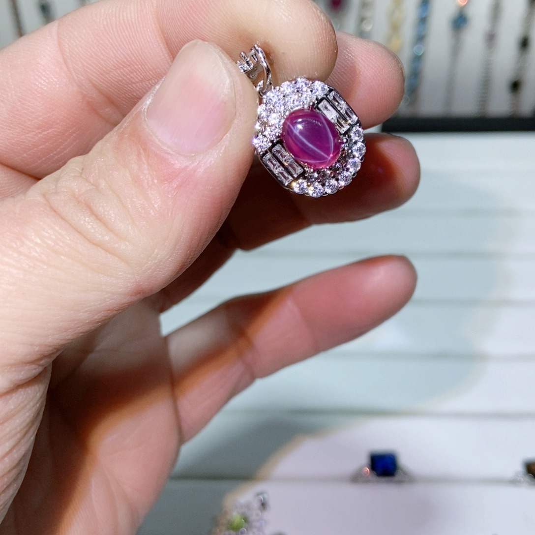 绿水晶戒指银S925镶嵌