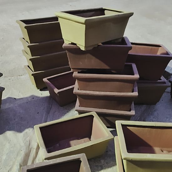 马槽长24宽15高10颜色随机6个口不正磕碰裂