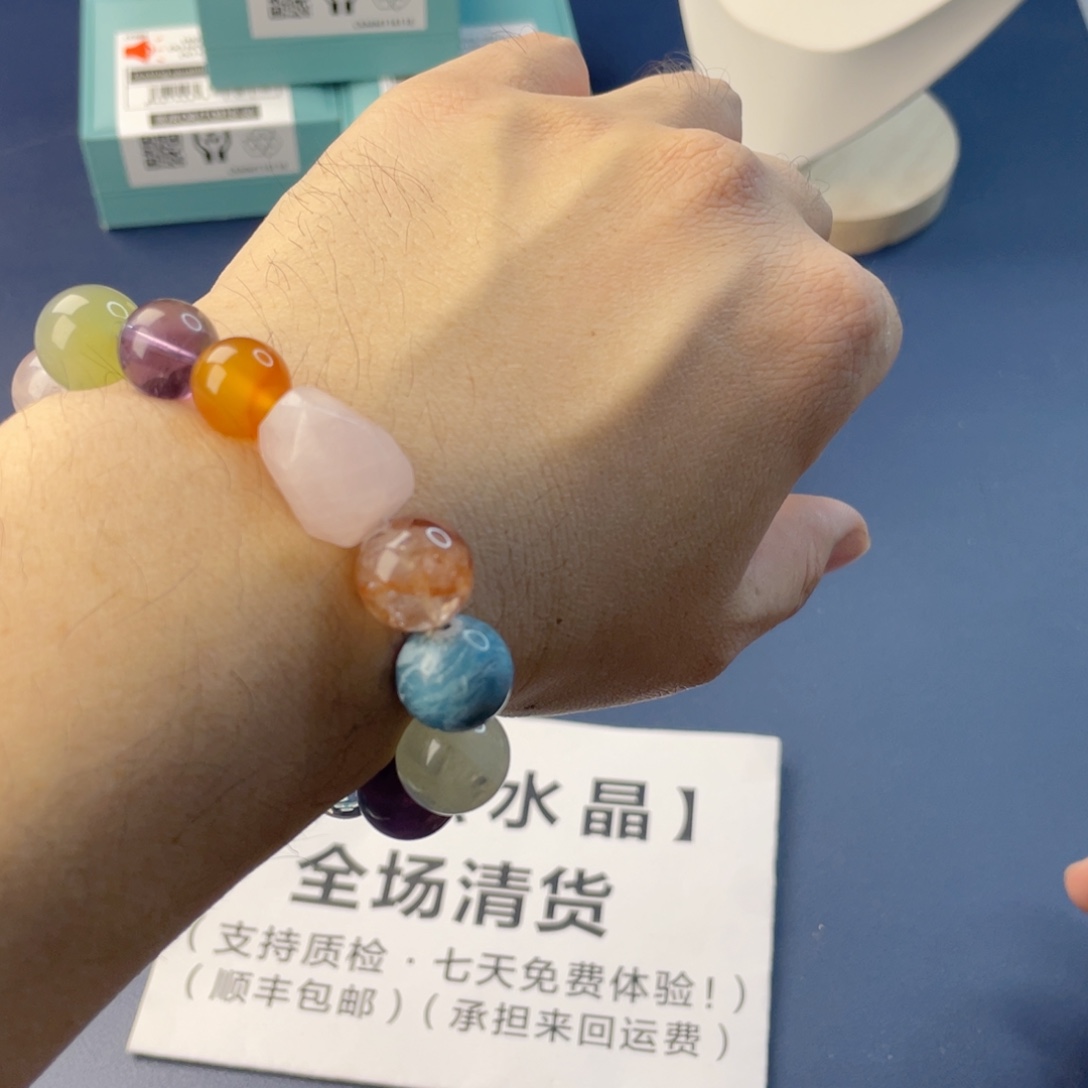 水晶银S925镶嵌手链