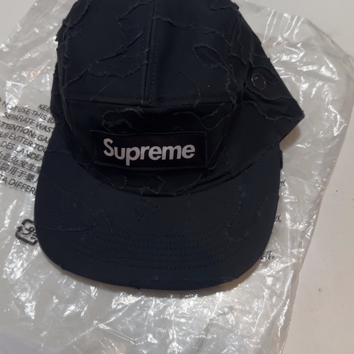 sup黑色拼接 硬壳五片帽