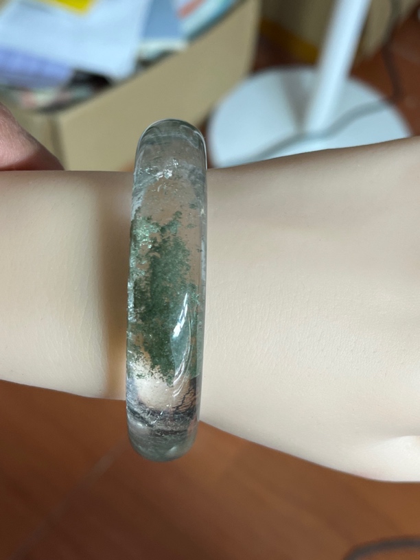 绿幽灵手镯56口径未镶嵌