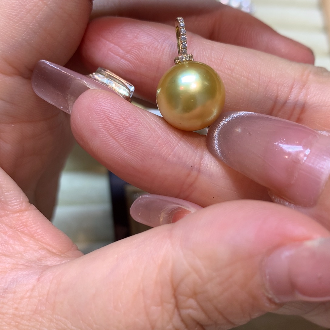 海水珍珠颈饰14K金镶嵌