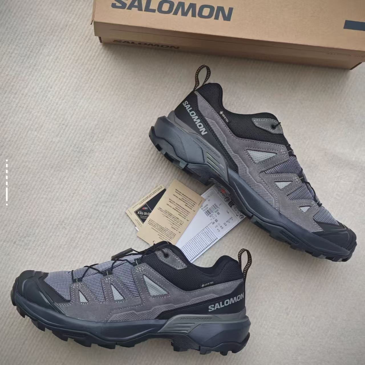 SALOMON萨洛蒙 X ULTRA 360 舒适防滑耐磨户外功能鞋 男款 灰黑色