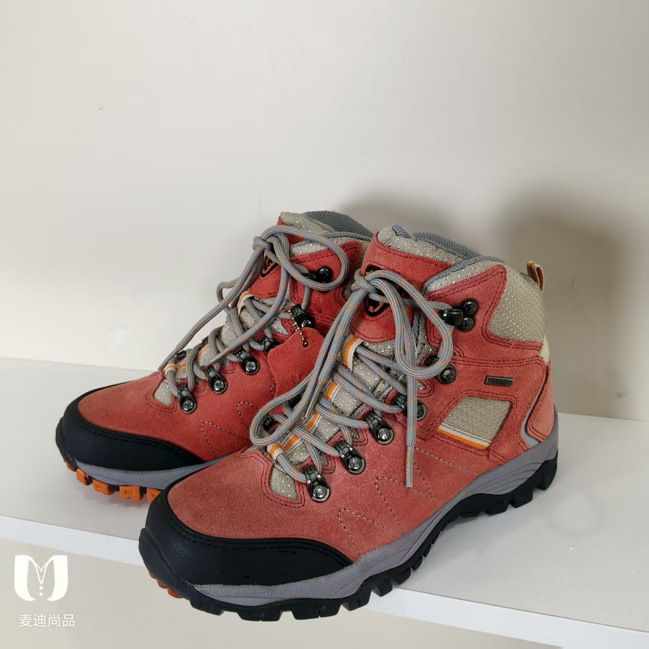 麦迪尚品【骆】5071738 时尚休闲鞋女款高帮登山鞋春季专柜正品