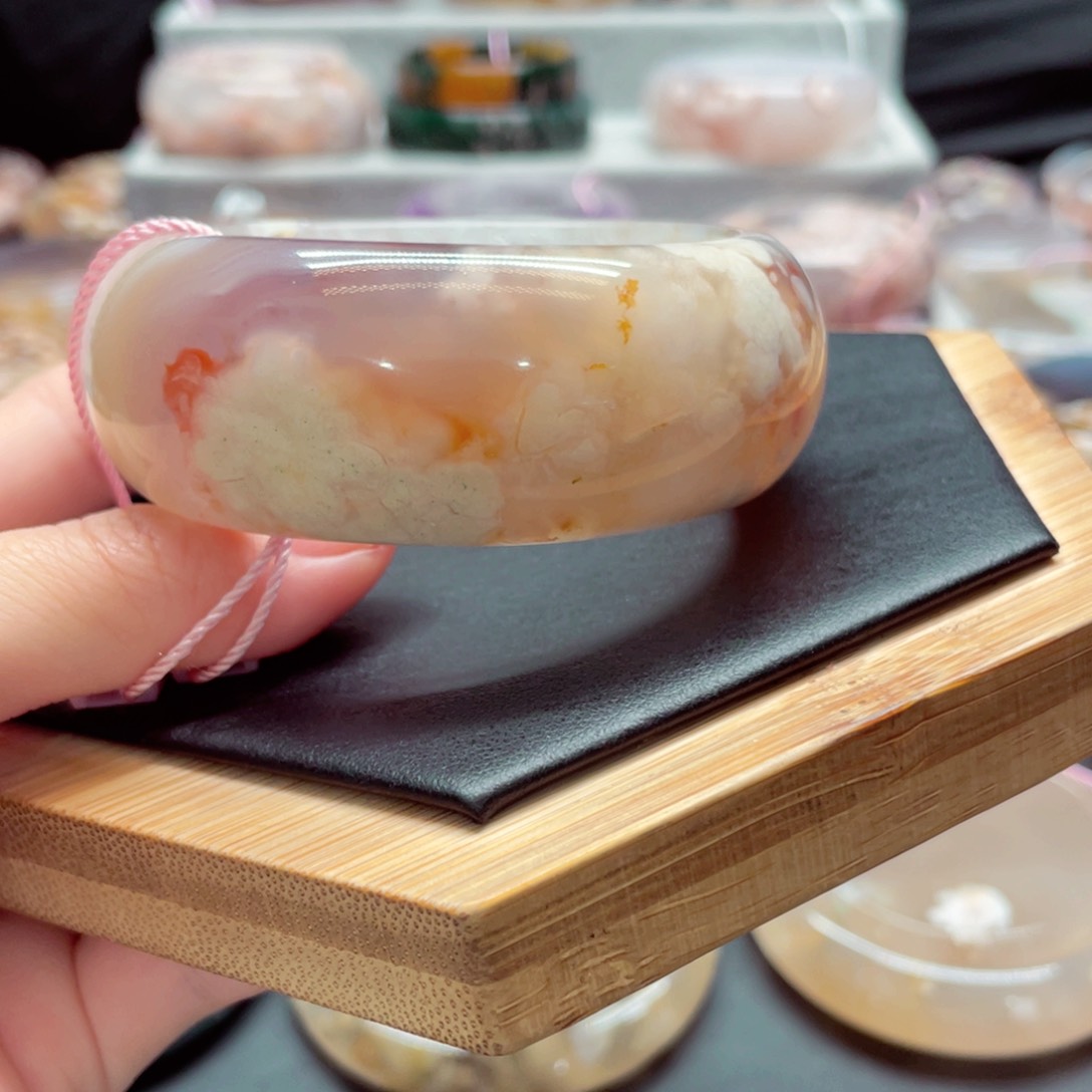 玛瑙/玉髓手镯未镶嵌潮**心3