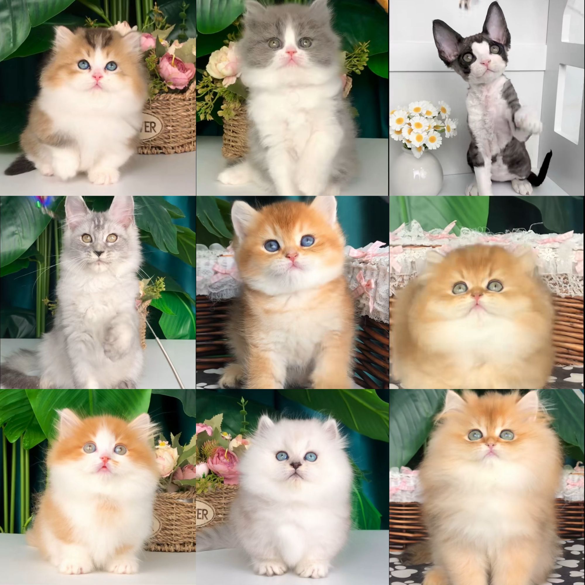 【全品种】布偶猫金渐层银渐层缅因暹罗猫英短矮脚拿破仑纯种幼崽