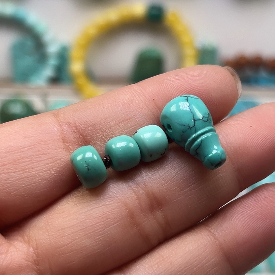 绿松石珠宝奇石未镶嵌顾**贾