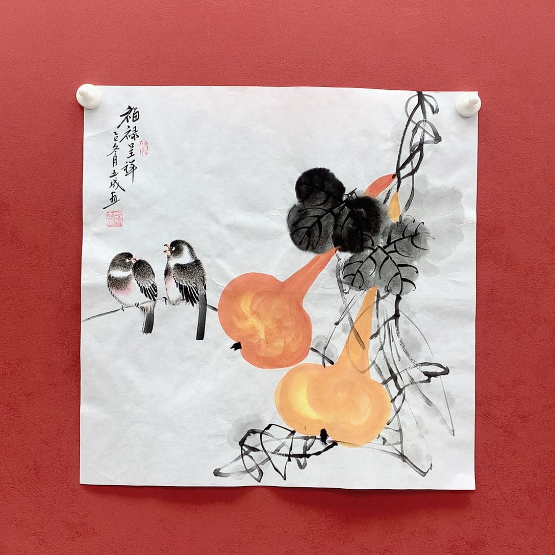 国画国画作品欣赏三尺斗方