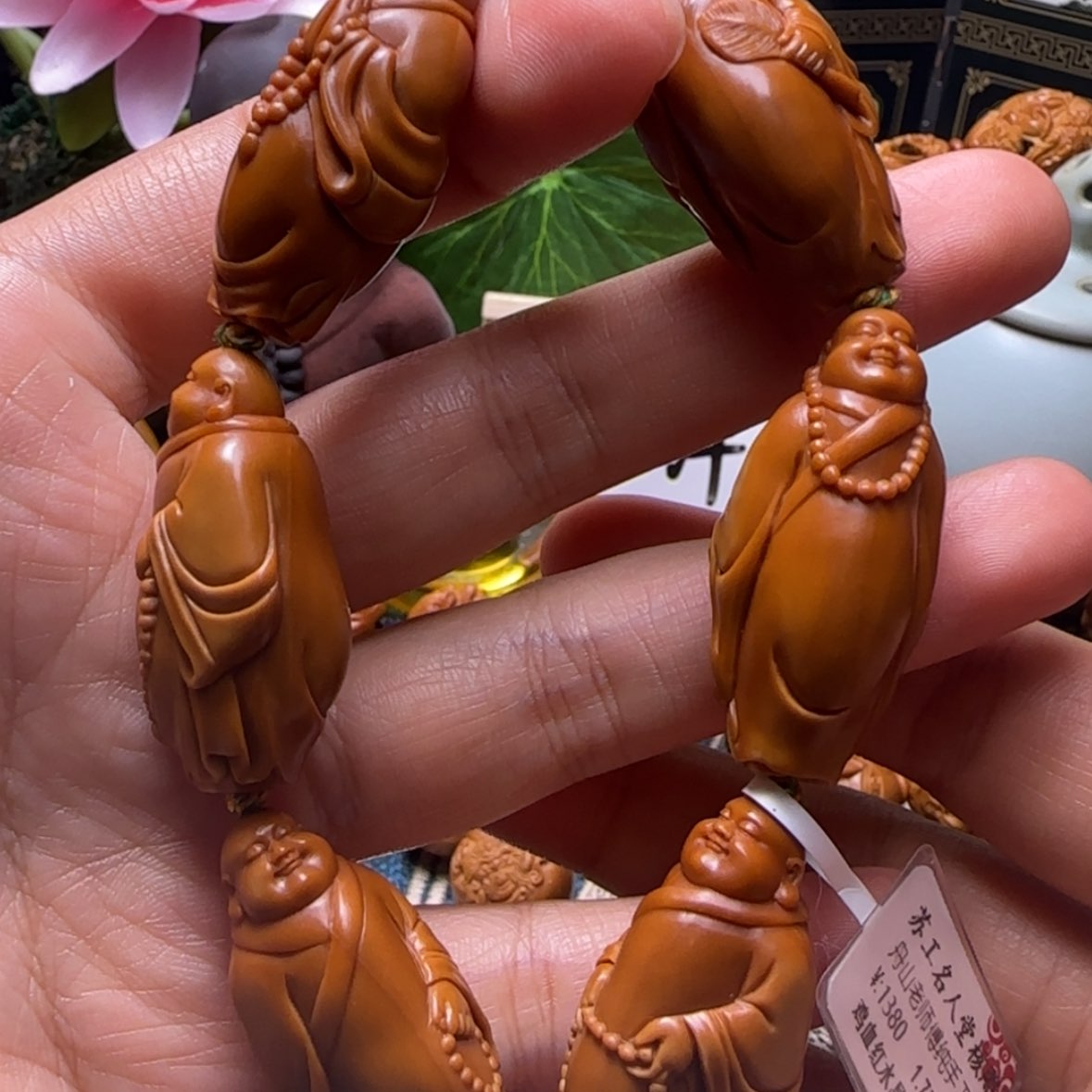 【闪购商品】橄榄核把件六合弥勒