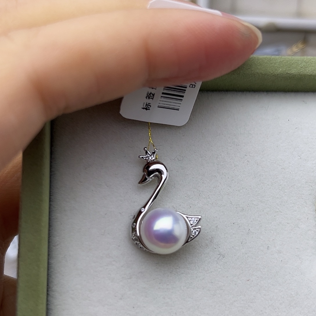 银时尚简约百搭天鹅扣