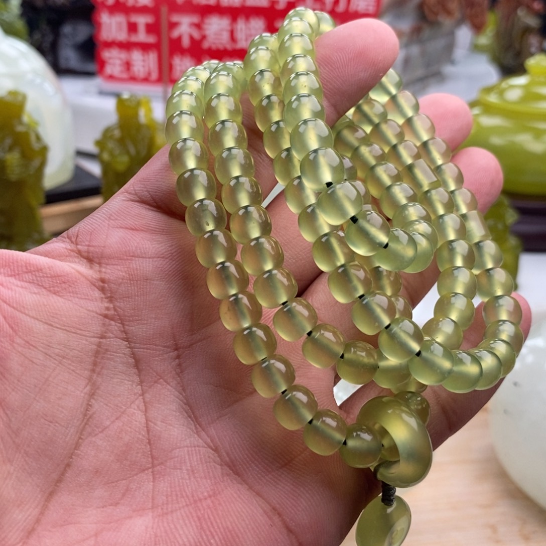 未镶嵌岫玉四大名玉链