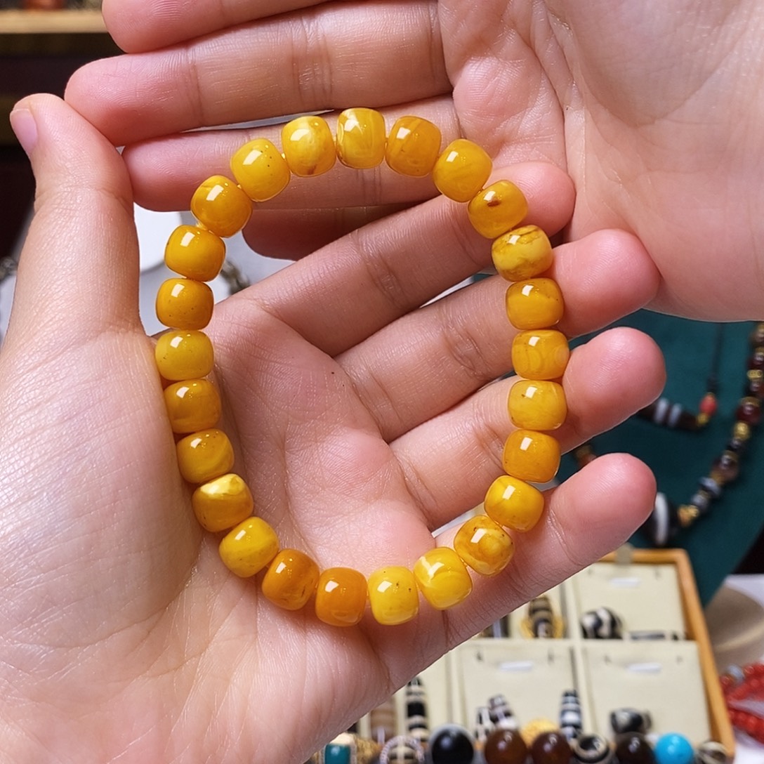 手链琥珀未镶嵌纯天然蜜蜡