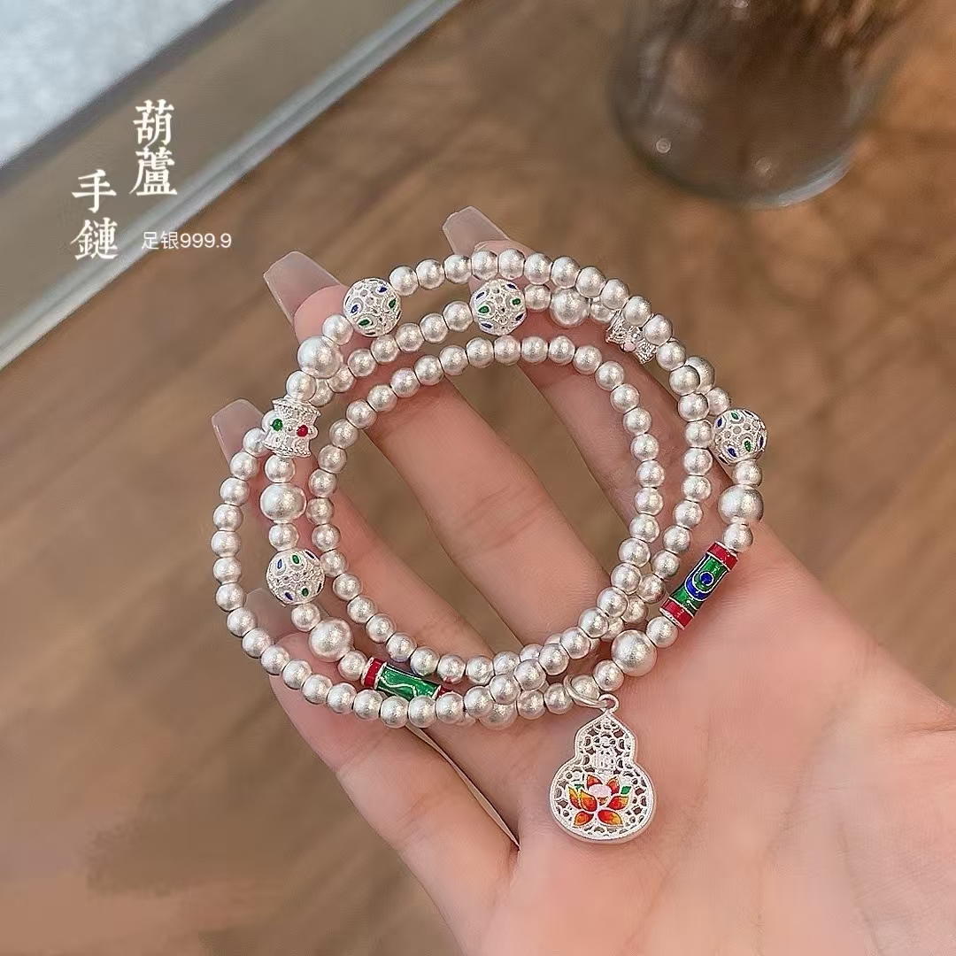 足银银制品 【项链选款区】黄财神描金吉言款项链礼物【仟仟亿】
