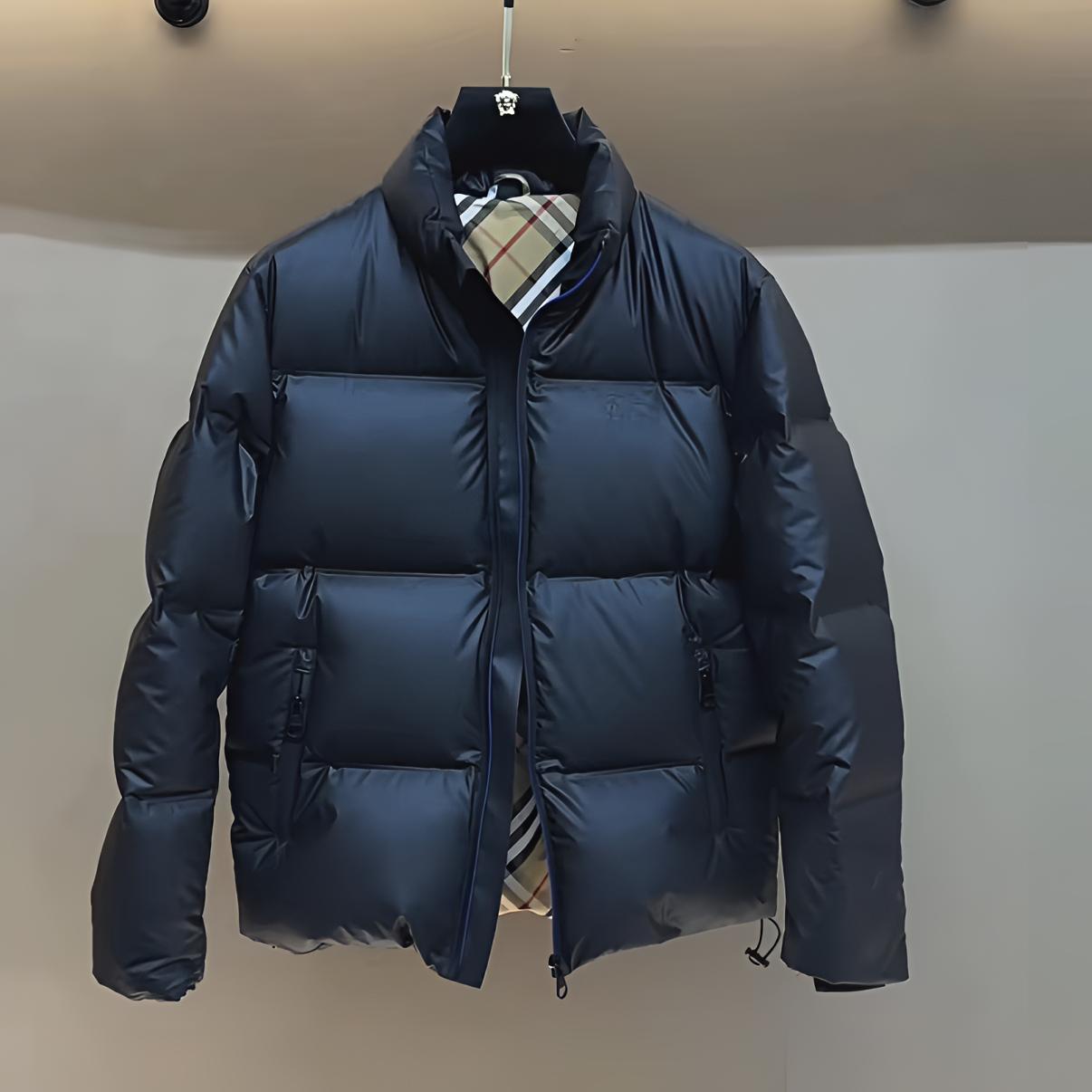 冬季新款男士羽绒服男装时尚百搭立领加厚保暖白鸭绒外套男上衣潮