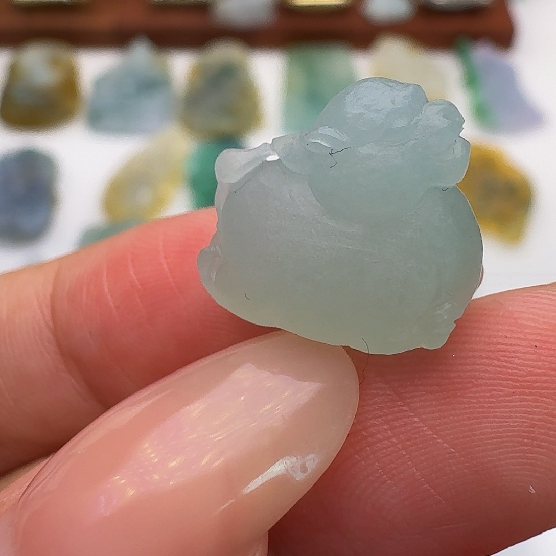 定制翡翠未镶嵌毛货