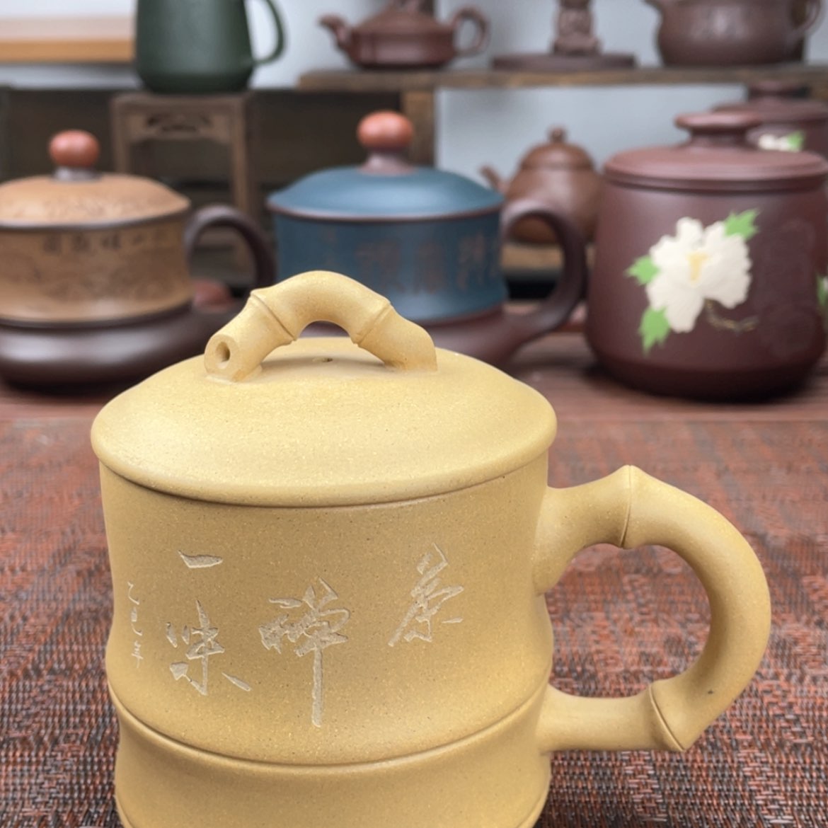 【闪购商品】紫砂茶杯宜兴原矿紫砂盖杯微瑕