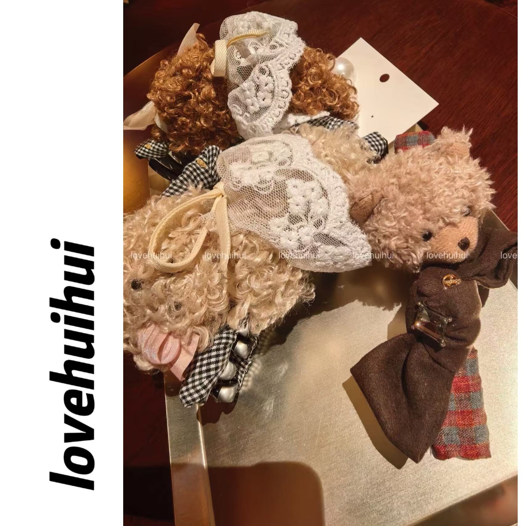 lovehuihui《软乎乎的bear》可爱小熊发夹
