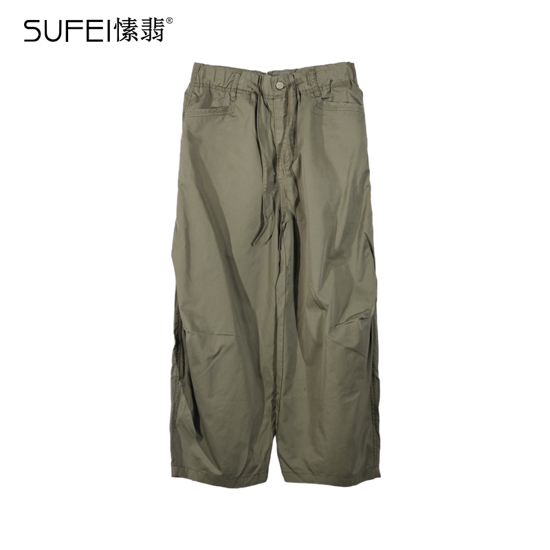 SUFEI/愫翡S53XX1033A 秋季新款简约纯色净版休闲裤 1033