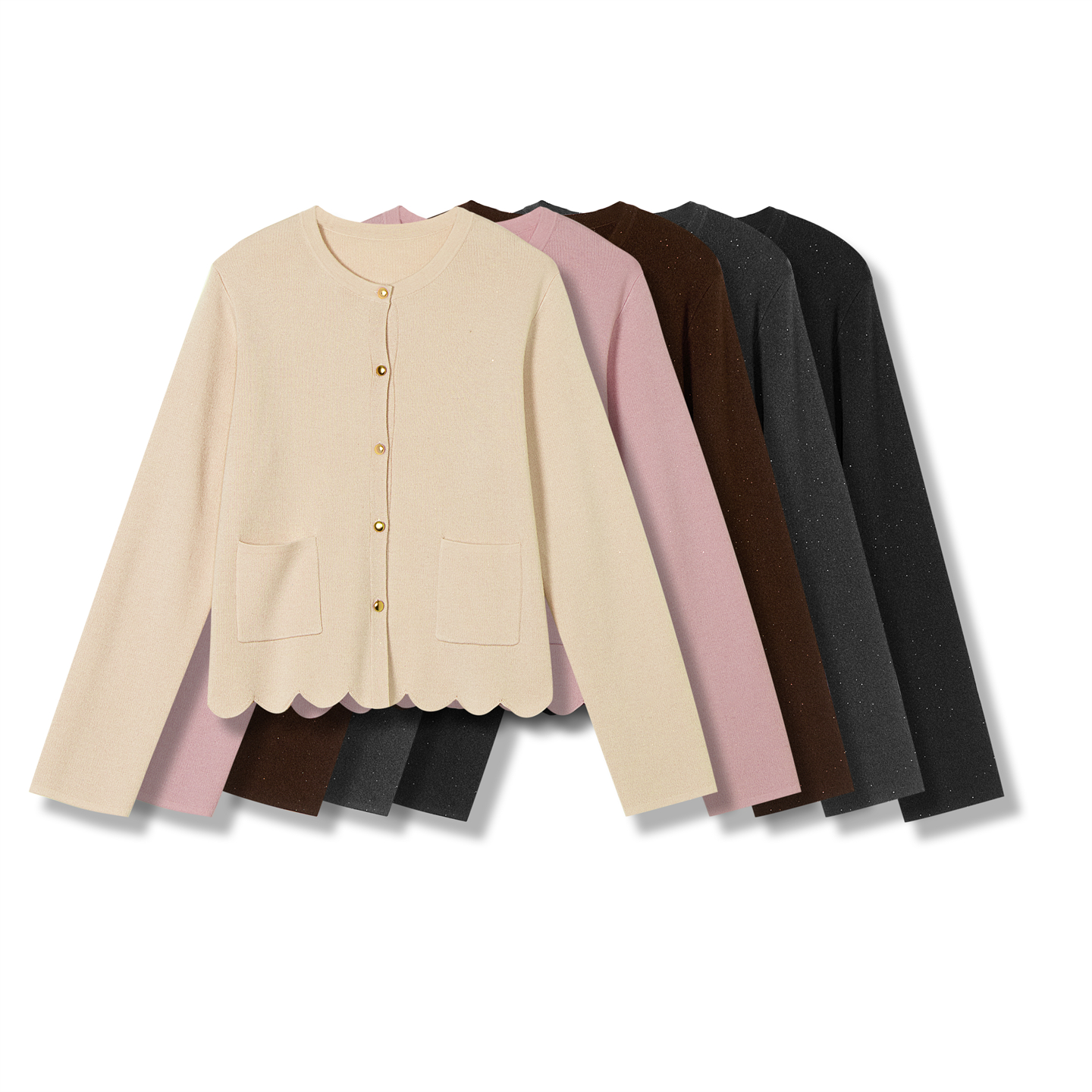 【定制款】25新款高颜值百搭显瘦条纹控圆领针织衫NOF551-SZ8166