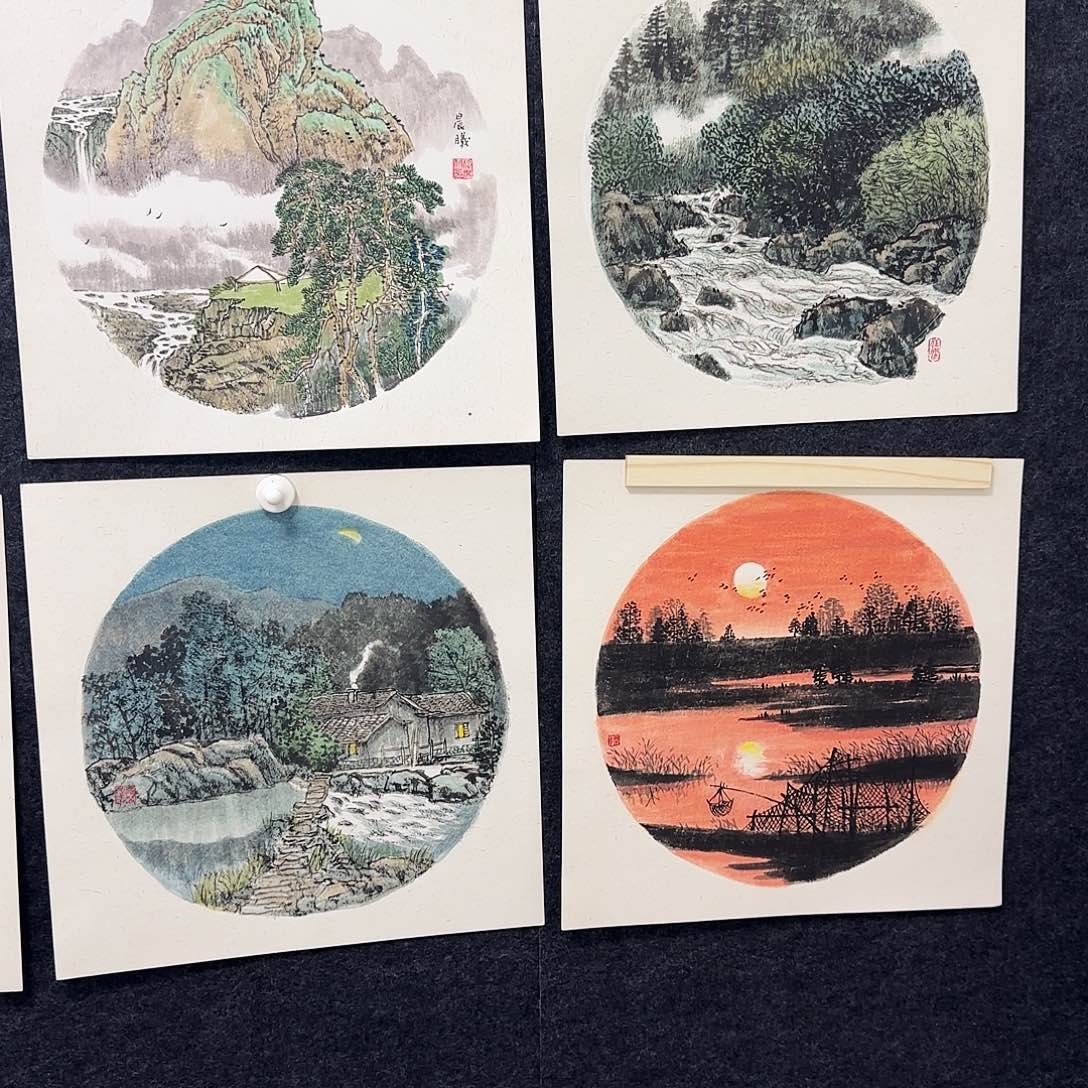 陌***尘国画纯水绘国画作品