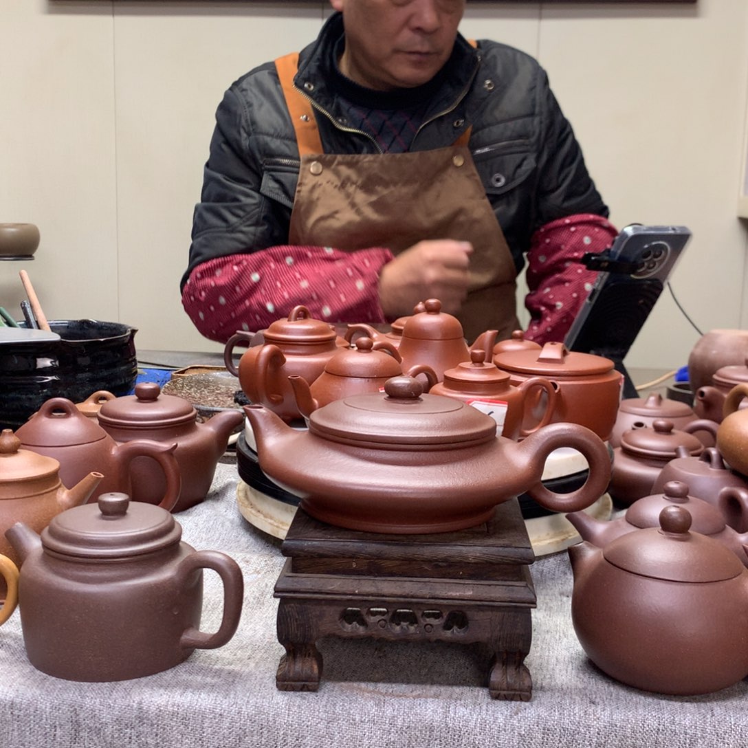 底槽青茶壶虚扁260 C半手工制作