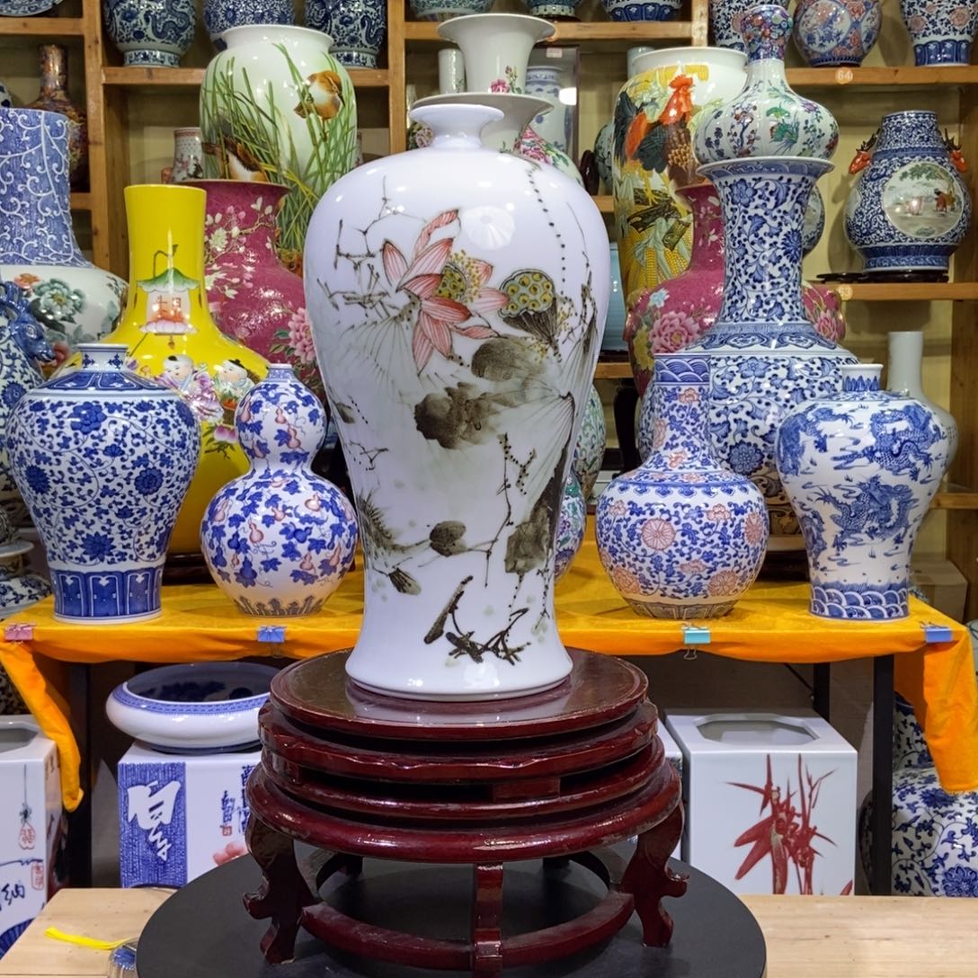瓶景德镇陶瓷花瓶摆件