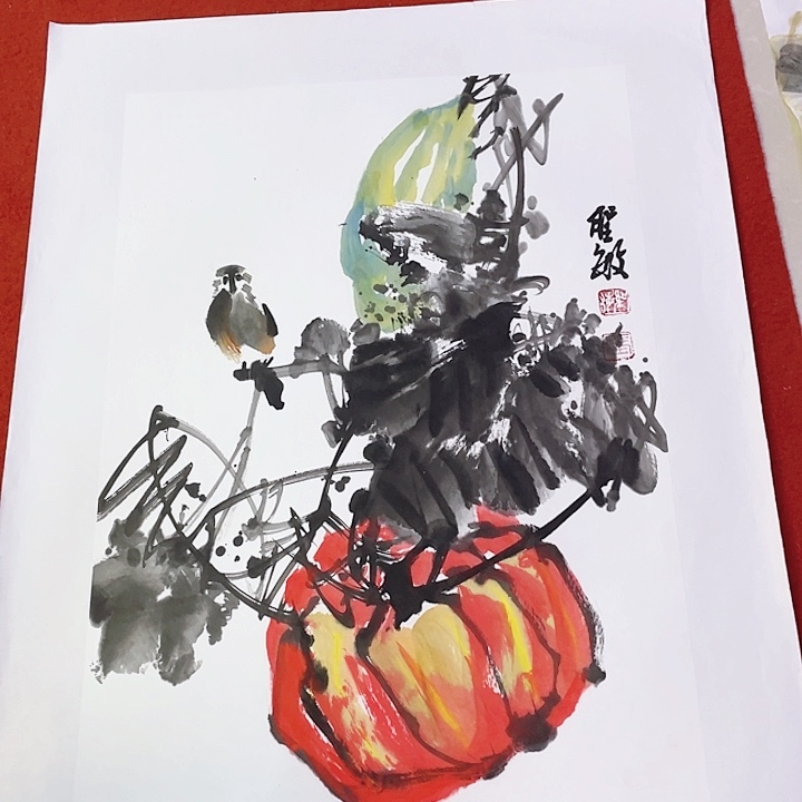 国画张圣敏先生纯手绘作品