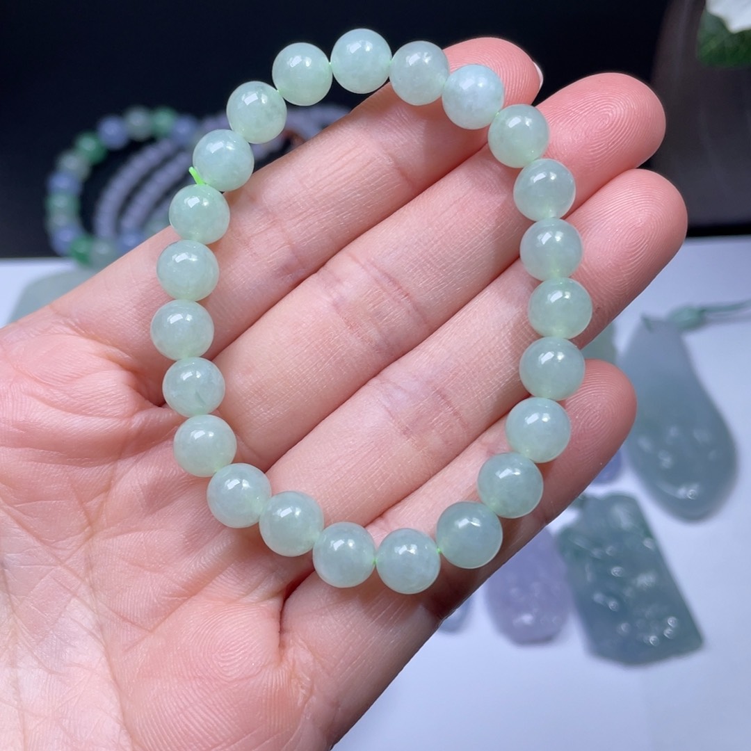 翡翠手链未镶嵌手串