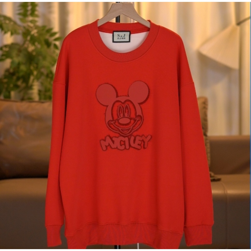 41号 潮牌{红米奇}秋冬小众设计感凤凰系列欧美时尚宽松加绒卫衣