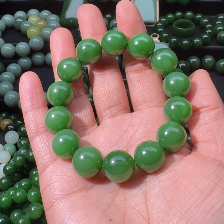 和田玉（碧玉）手串未镶嵌