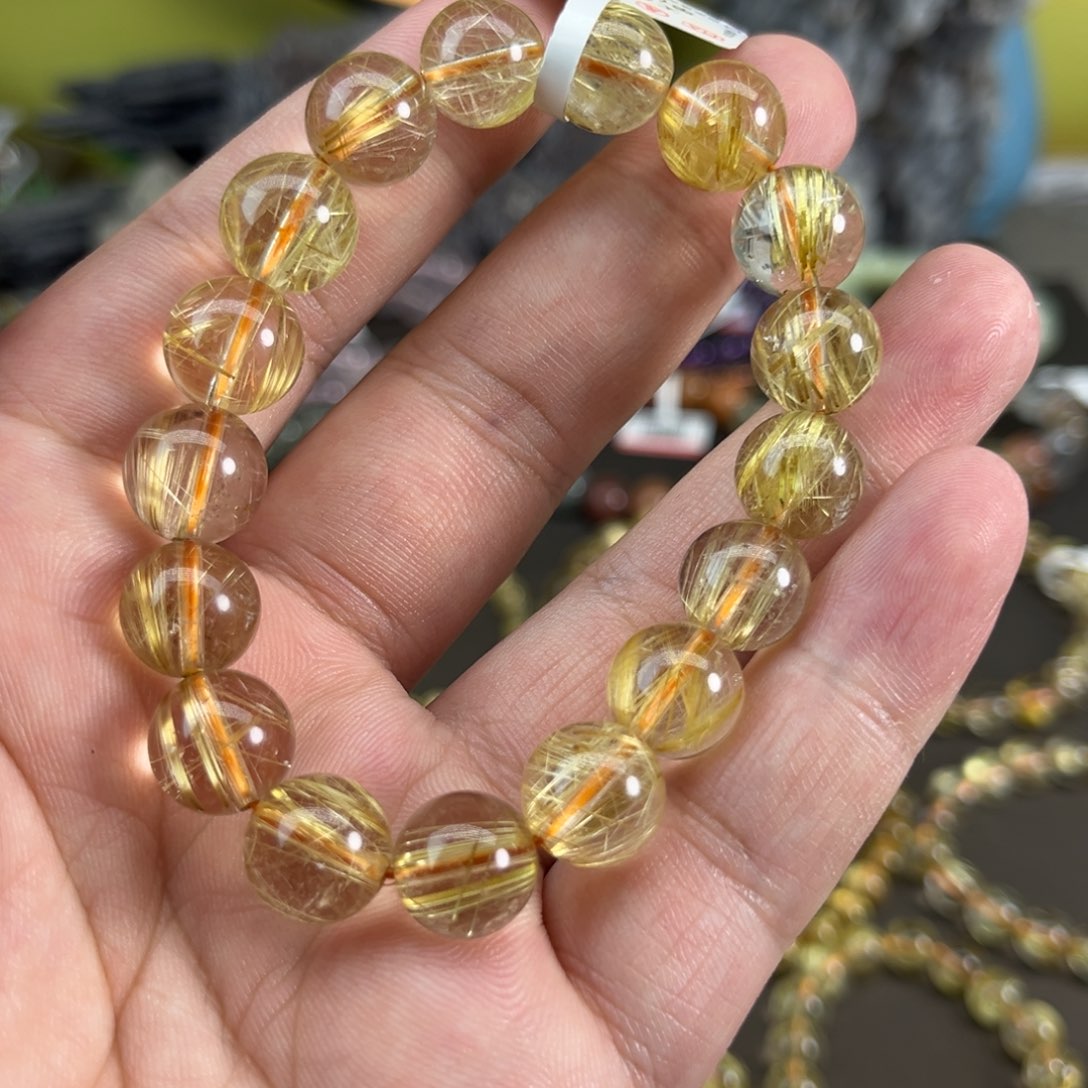水晶手串未镶嵌钛晶