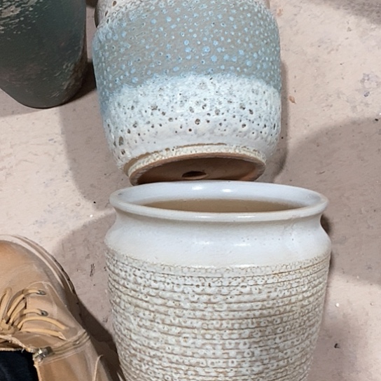 紫砂花盆口20高度20组合